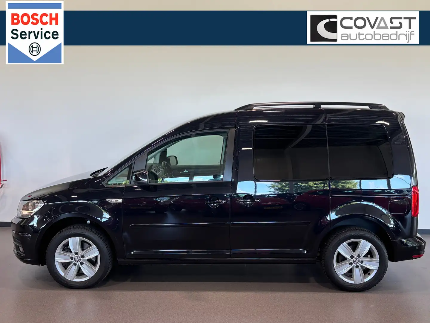 Volkswagen Caddy 1.4 TSI Comfortline |Navi|Trekhaak|Carplay/Android Zwart - 2
