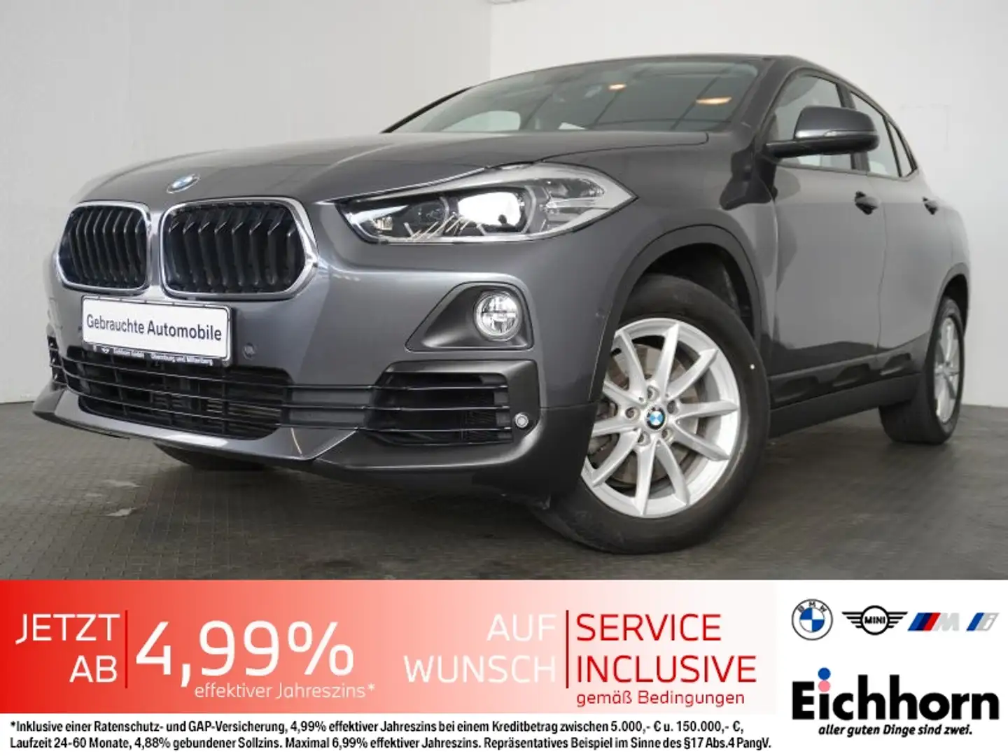 BMW X2 sDrive20i *SPORTSITZE.AHK.NAVI.PARKASSIST* Gris - 1