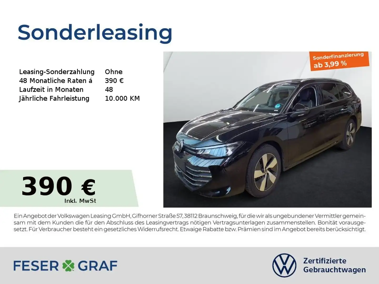 Volkswagen Passat Variant Business 2.0 TDI DSG Navi AHK Kamera LED SiHz Schwarz - 1