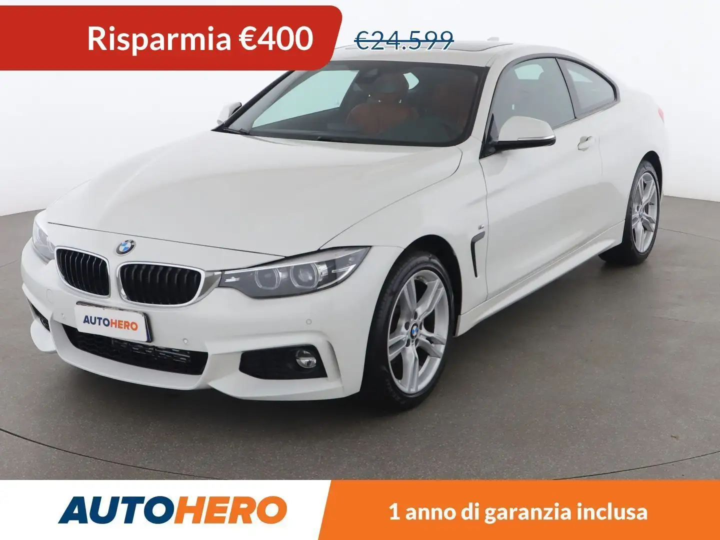 BMW 420 420d Msport Coupé xDrive Bianco - 1