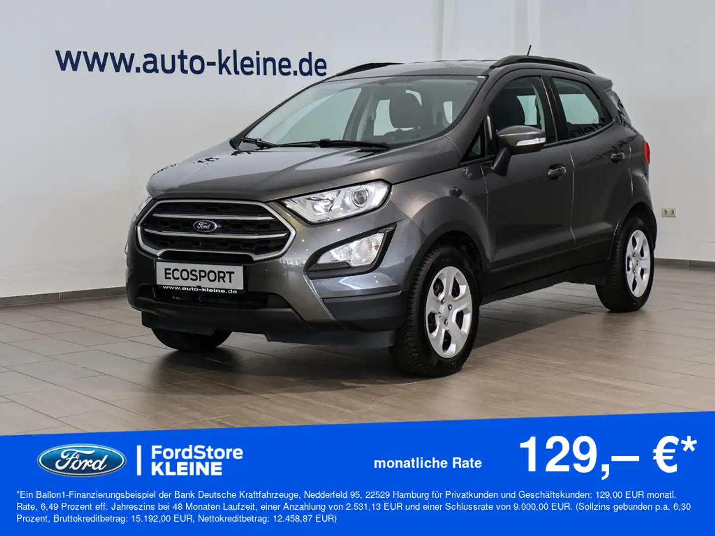 Ford EcoSport Cool&Connect 1.0l EcoBoost +AHK+NAVI Gris - 1