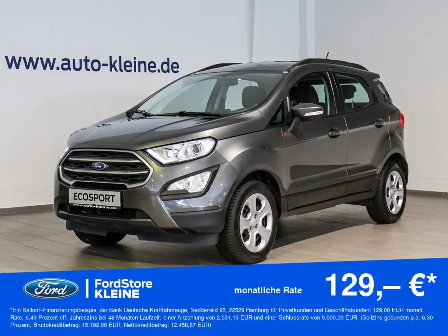 Ford EcoSport Cool&Connect 1.0l EcoBoost +AHK+NAVI Gris - 1