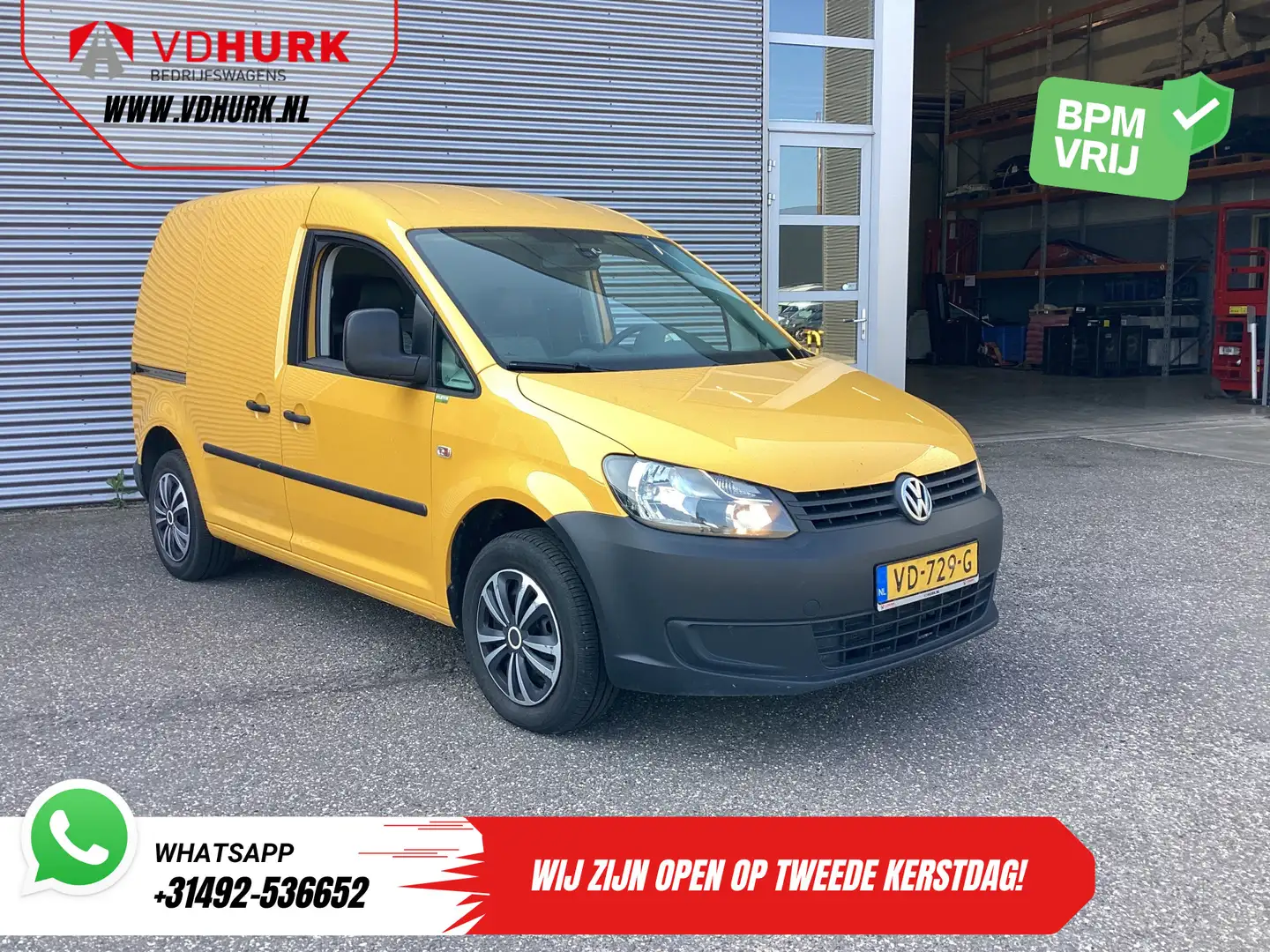 Volkswagen Caddy 1.6 TDI EXPORT ONLY Rijdt Goed/ DB-Riem V.V/ Cruis Geel - 1