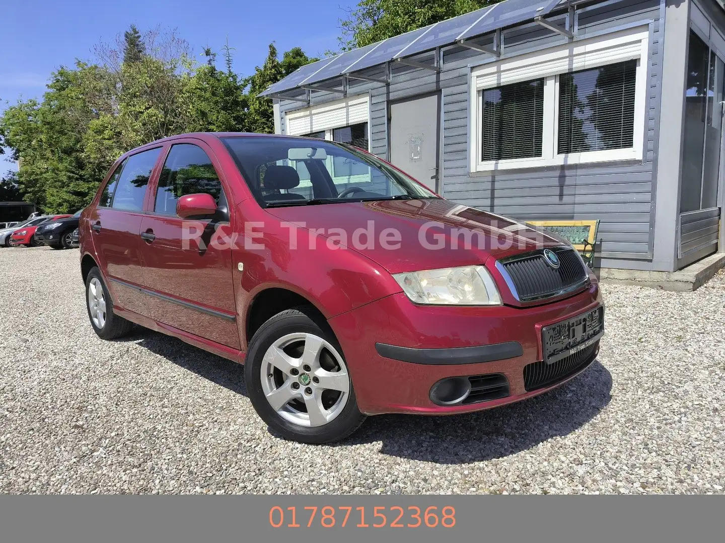 Skoda Fabia Klima Scheckheft 8xbereift TÜV neu Rot - 1