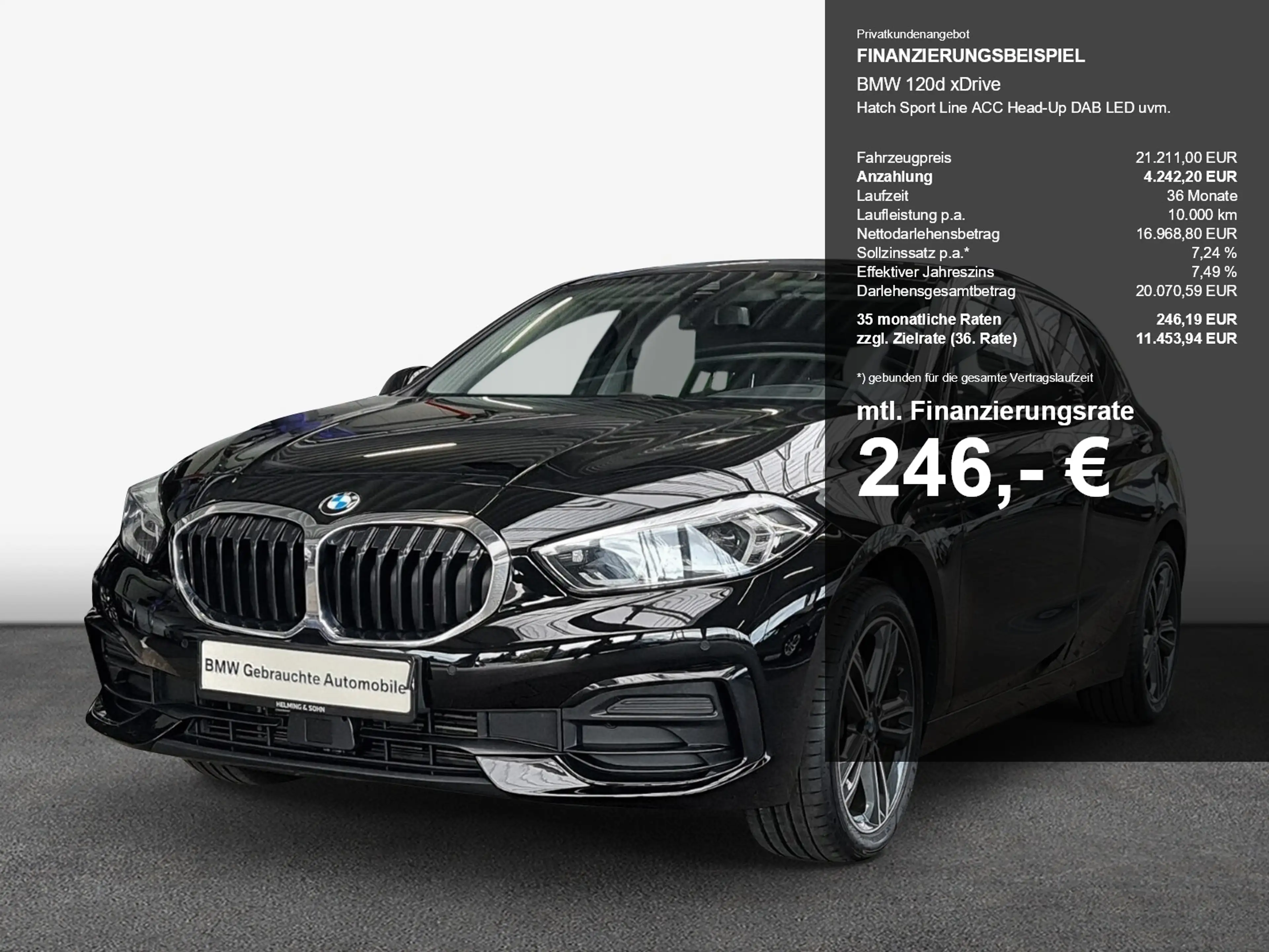 BMW 120 d xDrive Hatch Sport Line ACC Head-Up DAB LED uvm. — photo 2