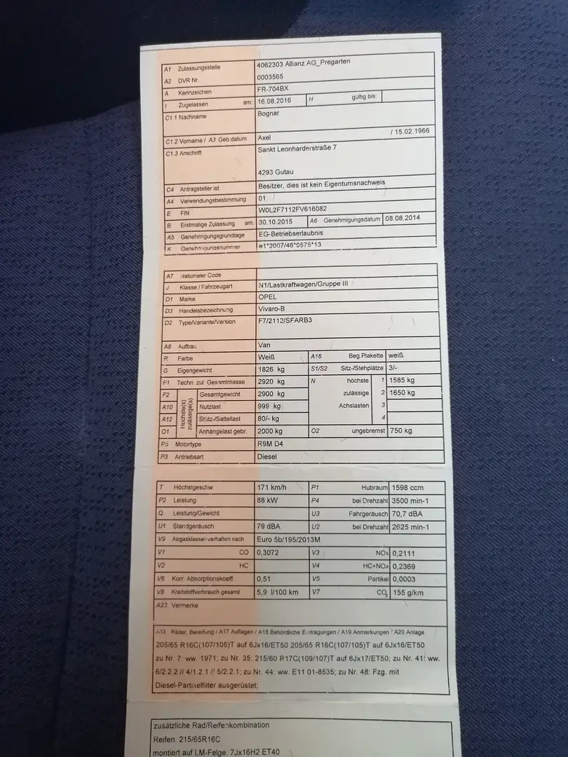 Opel Vivaro Combi L1H1 1,6 BiTurbo CDTI ecoflex 2,9t Start/Sto - 2