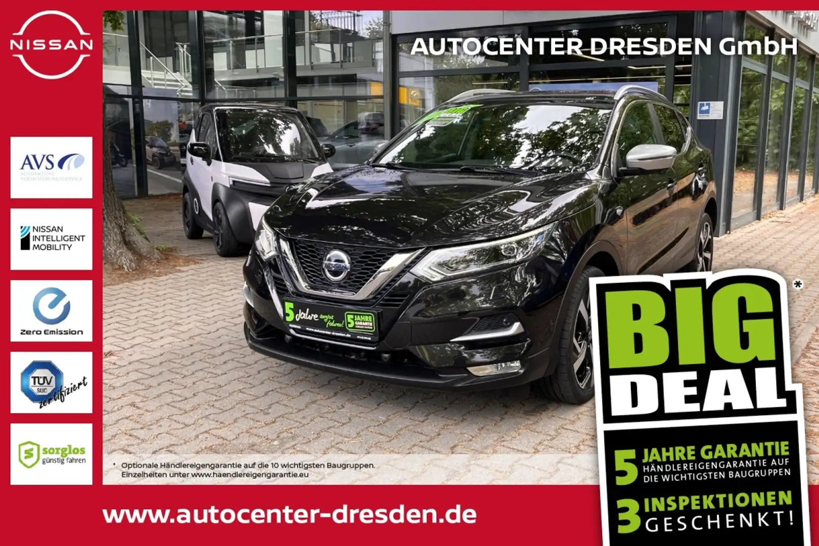 Nissan Qashqai 1.7 dCi Tekna+ Pano Kam Navi LED Bose Zwart - 1