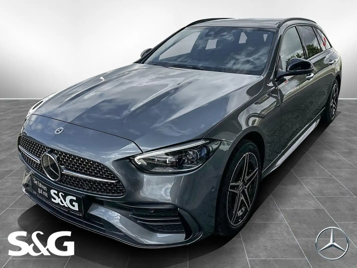 Mercedes-Benz C 300 e T AMG Night+MBUX+360°+Pano+AHK+HUD+18 Gri - 1