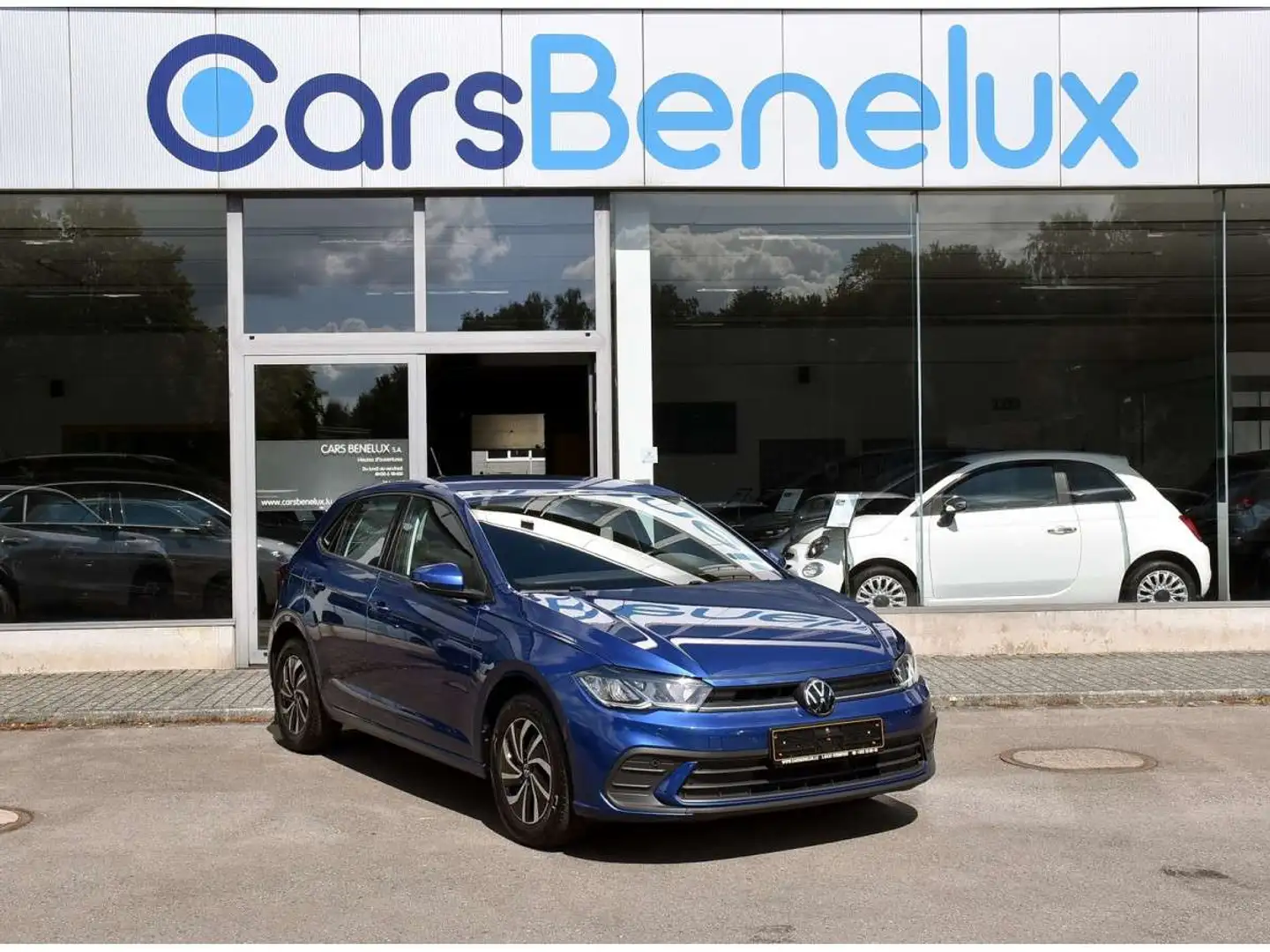 Volkswagen Polo 1.0 TSI Life Business CLIMA REGUL GPS PDC CAM LANE Bleu - 1