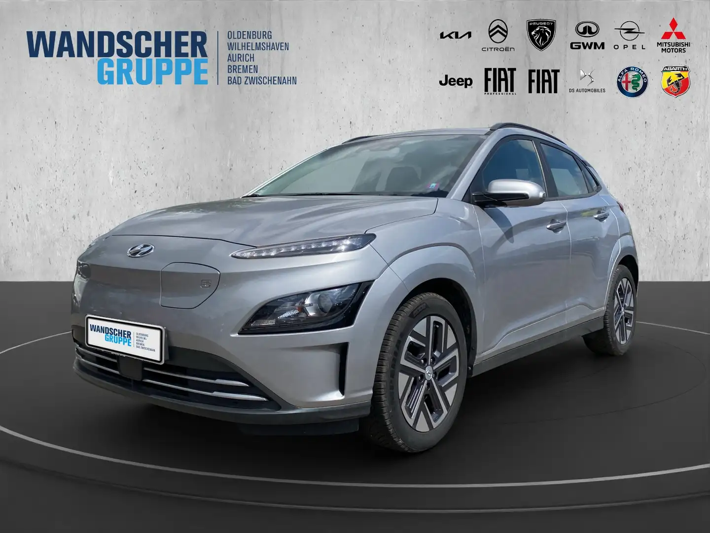 Hyundai KONA Select Kam.+KeyLess+Navi+SHZ+ACC+Bluetooth Silber - 1