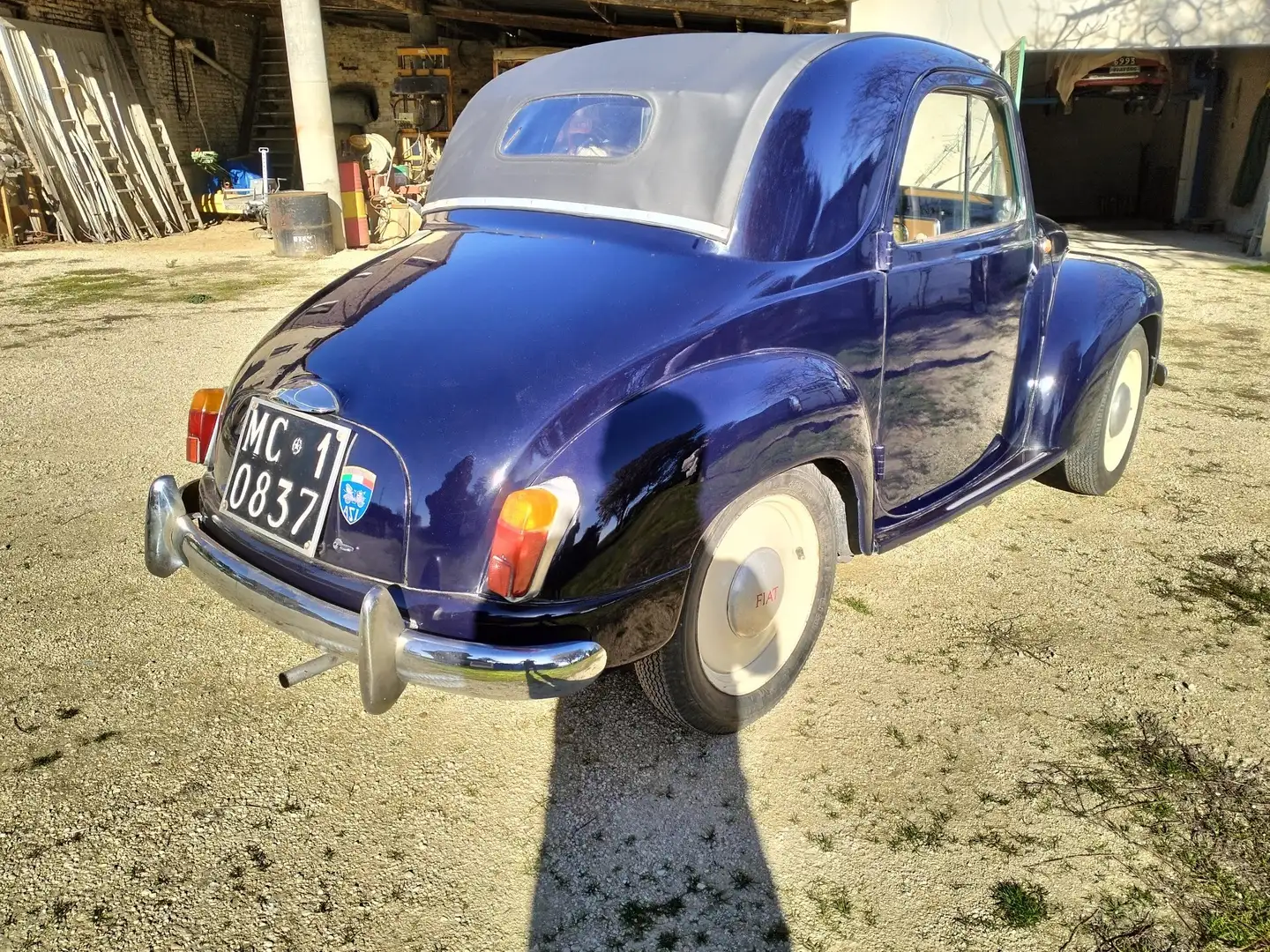 Fiat 500C topolino c Modrá - 2