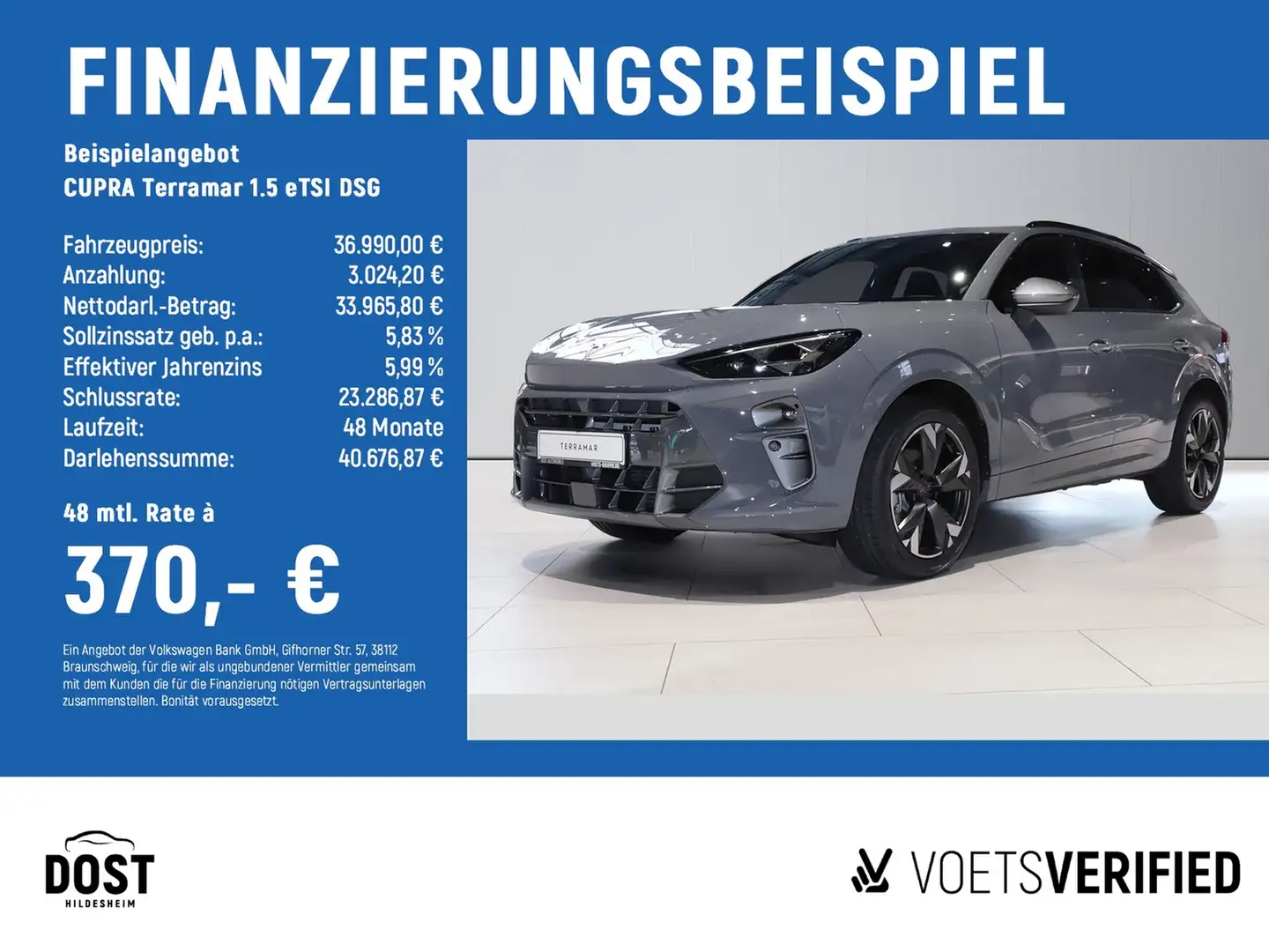 CUPRA Terramar 1.5 eTSI DSG AHK+NAVI+LED+ACC Grau - 2