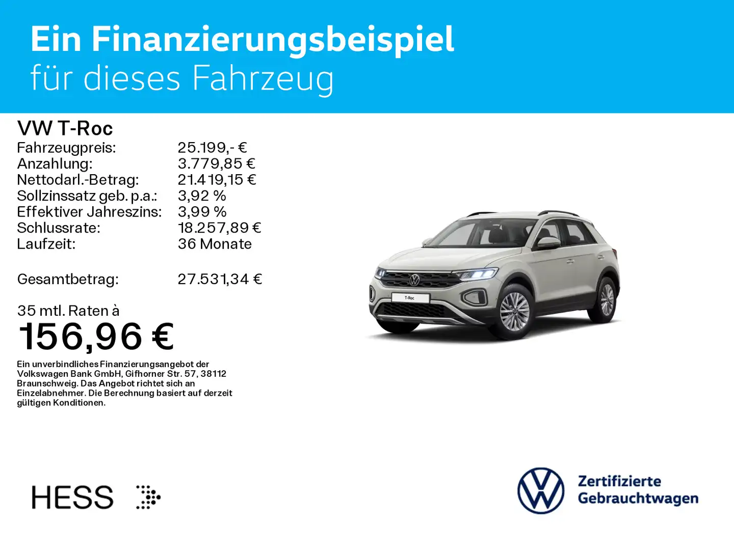 Volkswagen T-Roc T-ROC 1.5 TSI DSG LIFE*LED*AHK*PDC*SHZ*NAVI*KLIM Gris - 2