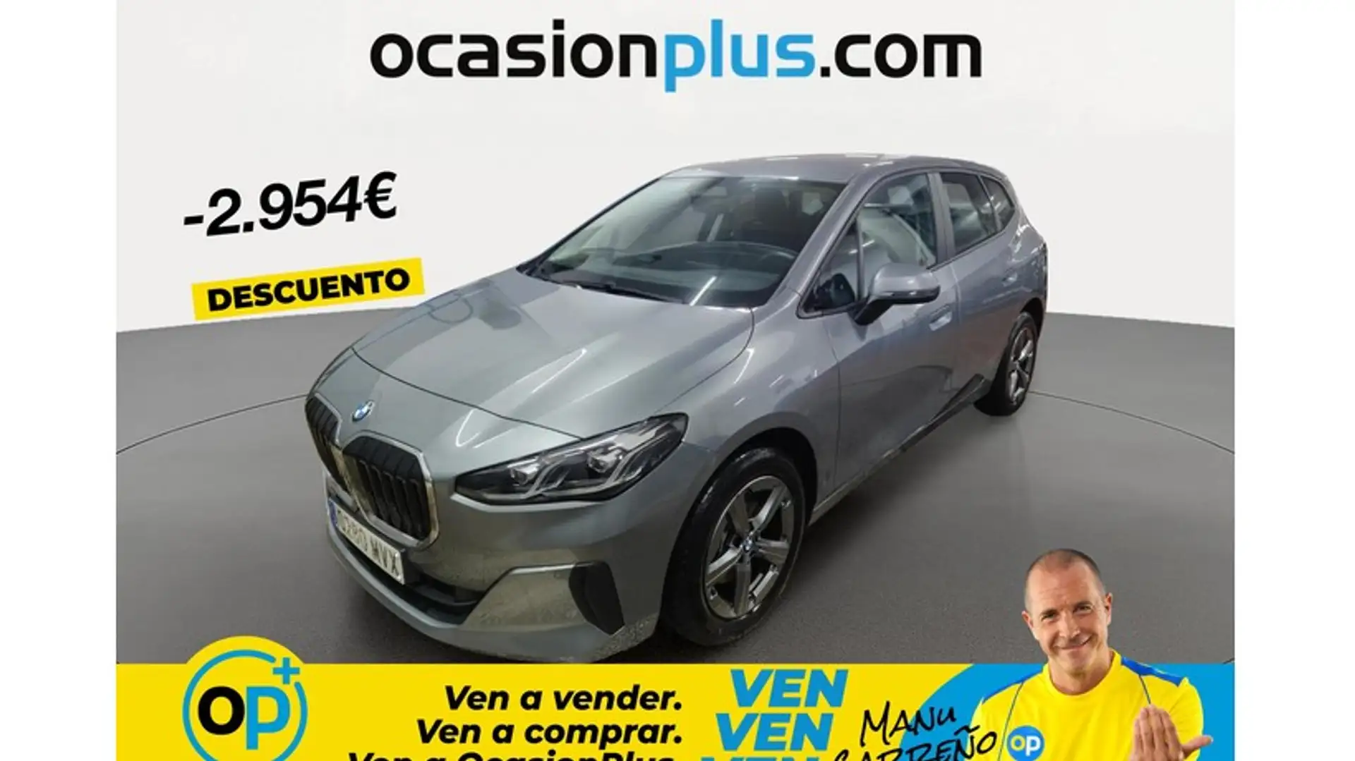 BMW 218 218dA Active Tourer Gris - 1