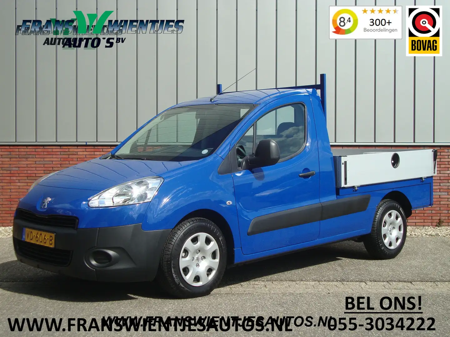 Peugeot Partner | Pick Up 122 1.6 HDI L1 XR | Airco | Cruise contr Blauw - 1
