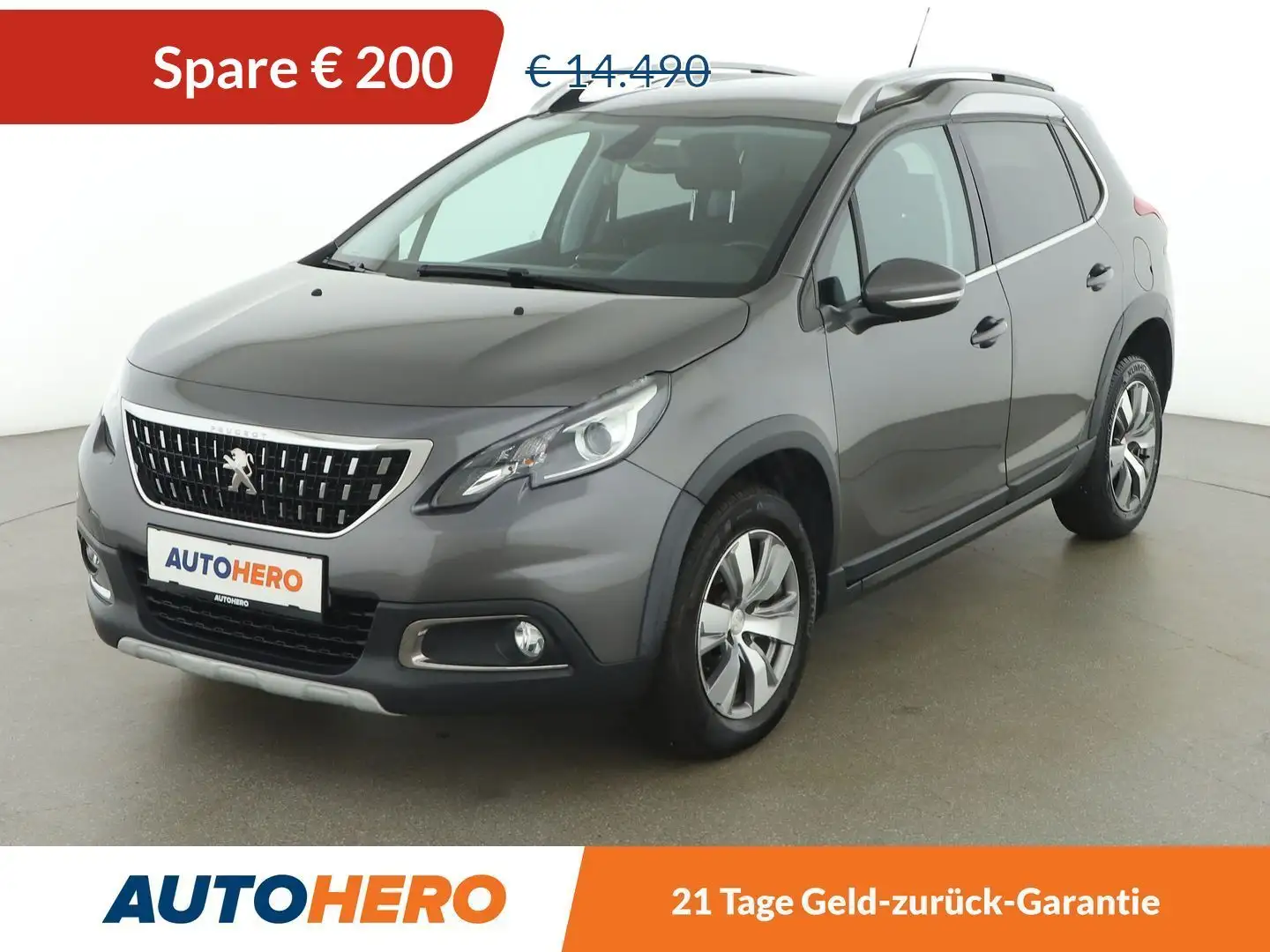 Peugeot 2008 1.2 PureTech Allure Aut. *NAVI*TEMPO*CARPLAY&AUTO* Grau - 1