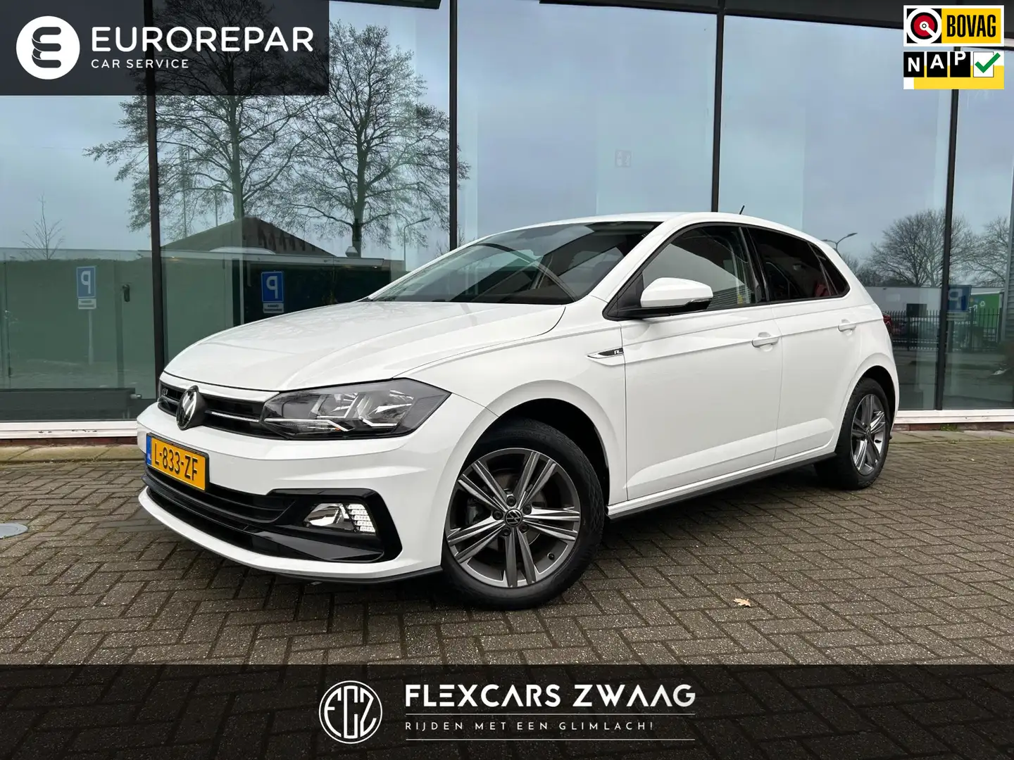 Volkswagen Polo 1.0 TSI R-Line Edition - Airco - Media - LED - Org Bianco - 1