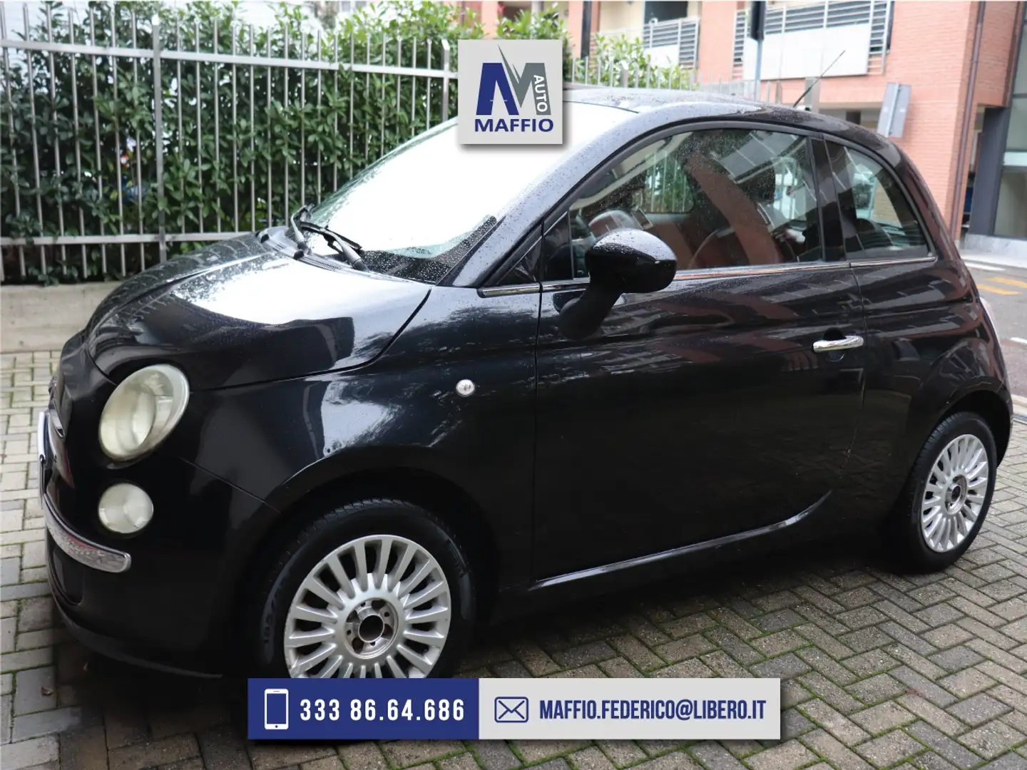 Fiat 500 1.2 BY DIESEL 69CV FUNZIONANTE+NECESSITA DI RIPRIS Zwart - 1