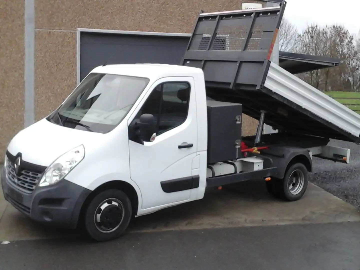 Renault Master BENNE HYDR + COFFRE + ROUE JUMELLE White - 1