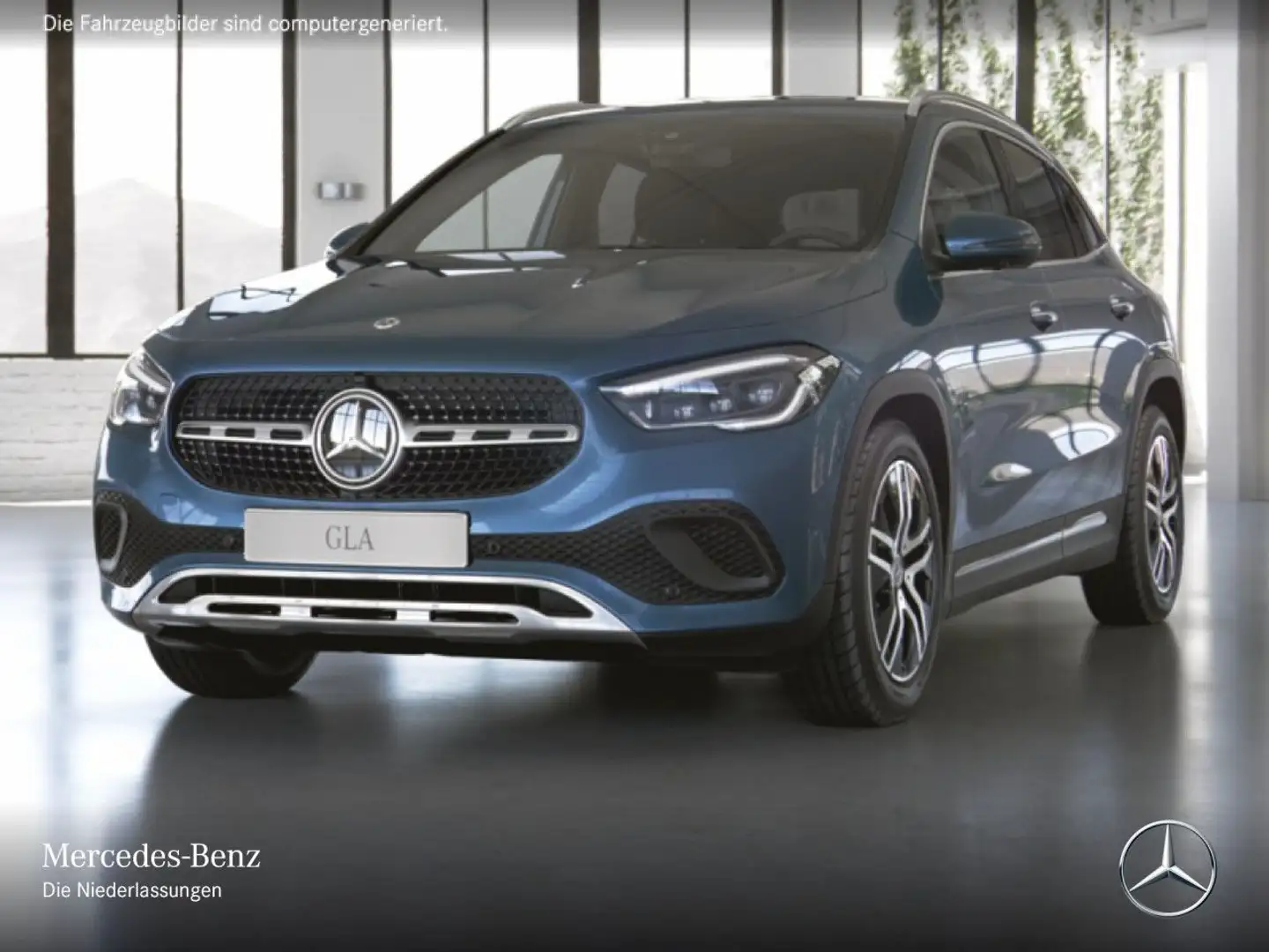 Mercedes-Benz GLA 180 PROGRESSIVE+360°+MULTIBEAM+KEYLESS+7G Blau - 2