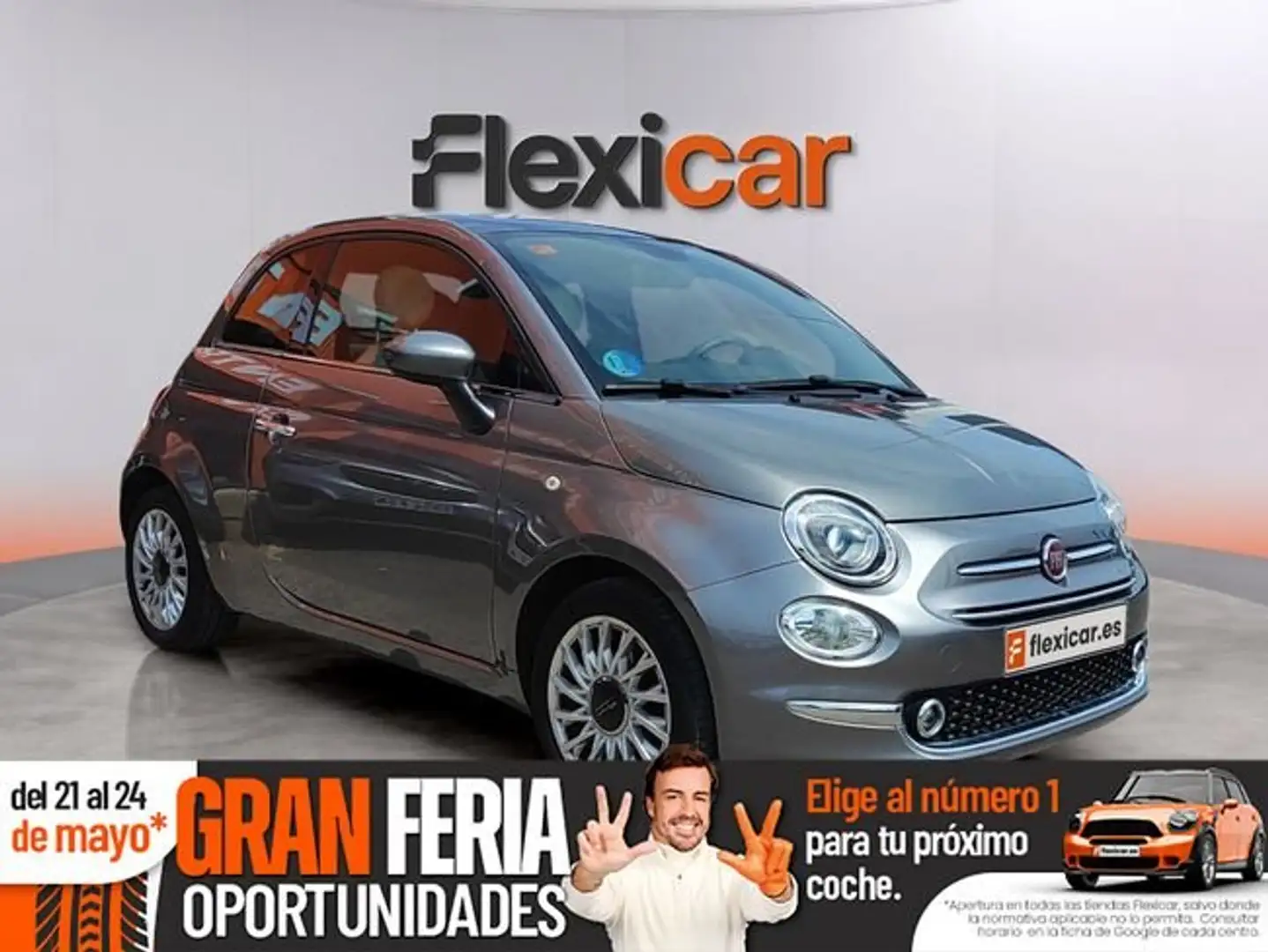 Fiat 500 1.2 Star Gris - 1