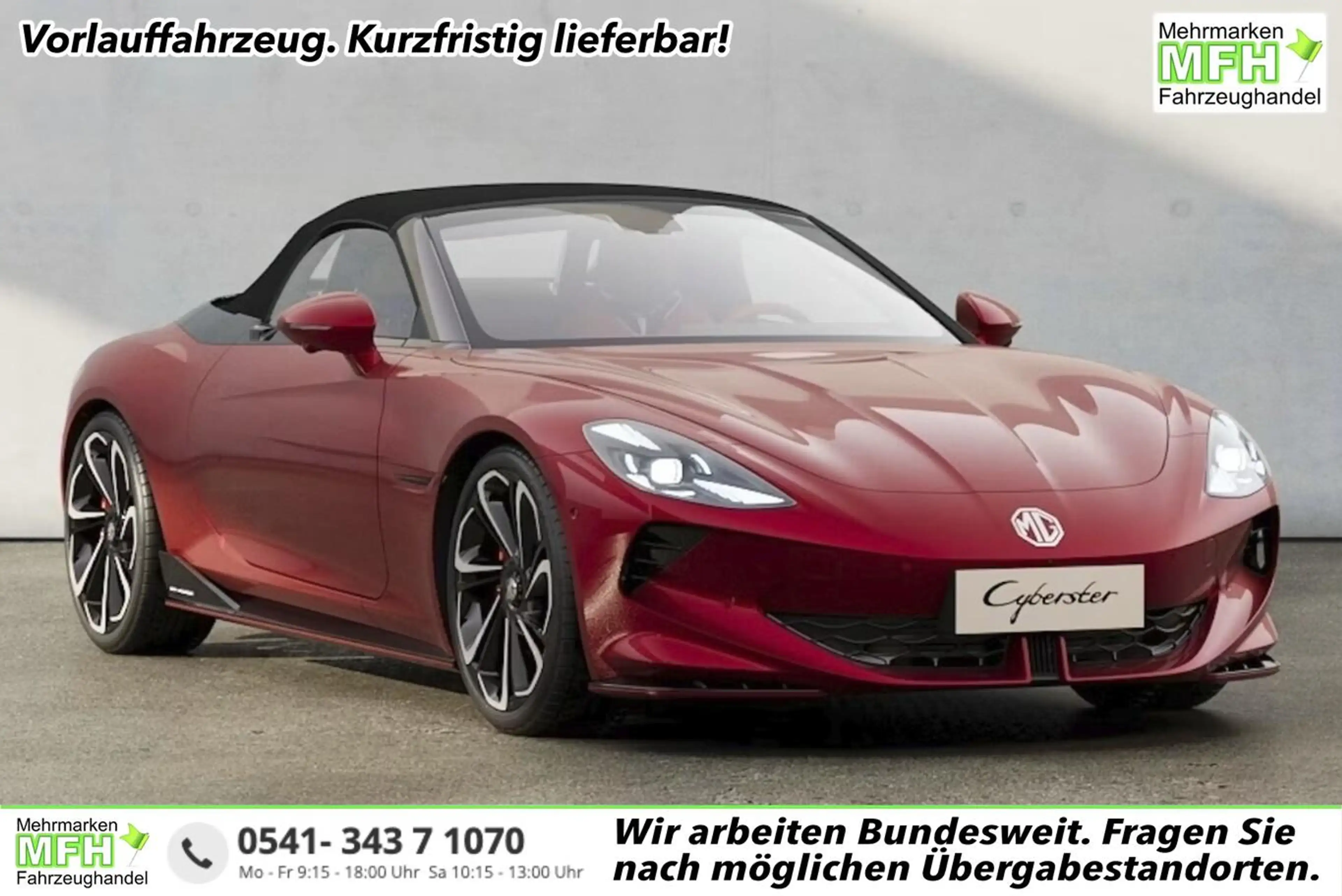 MG Cyberster XPOWER (Dual Motor)  77kWh AWD ACC Bose 360° SH...