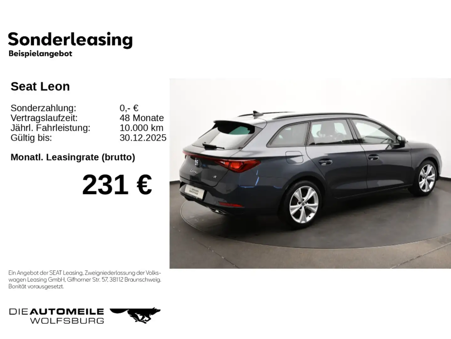 SEAT Leon ST 1.5 eTSI DSG FR LED/ACC Grau - 2