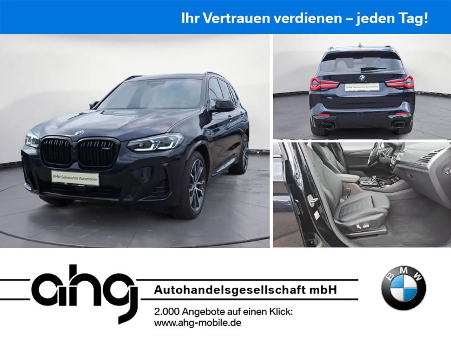 BMW X3 M d AT Navi Leder Tempom.aktiv Laserlicht He Schwarz - 1