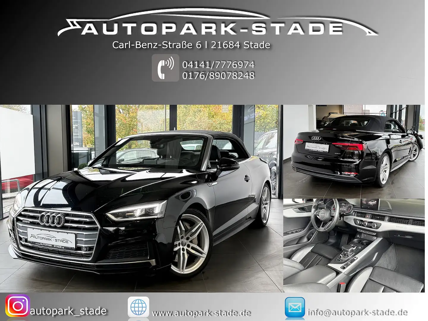 Audi A5 3.0 TDI qu. S-Line LED Keyless Temp. Assist Schwarz - 1