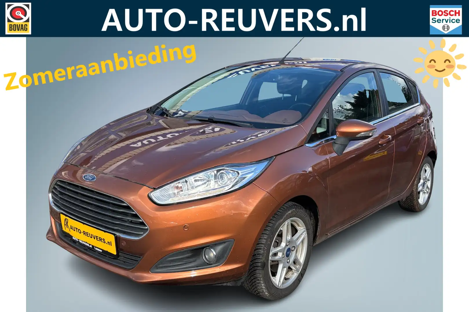 Ford Fiesta 1.0 EcoBoost Titanium / Airco / Keyless / 4S bande Bruin - 1