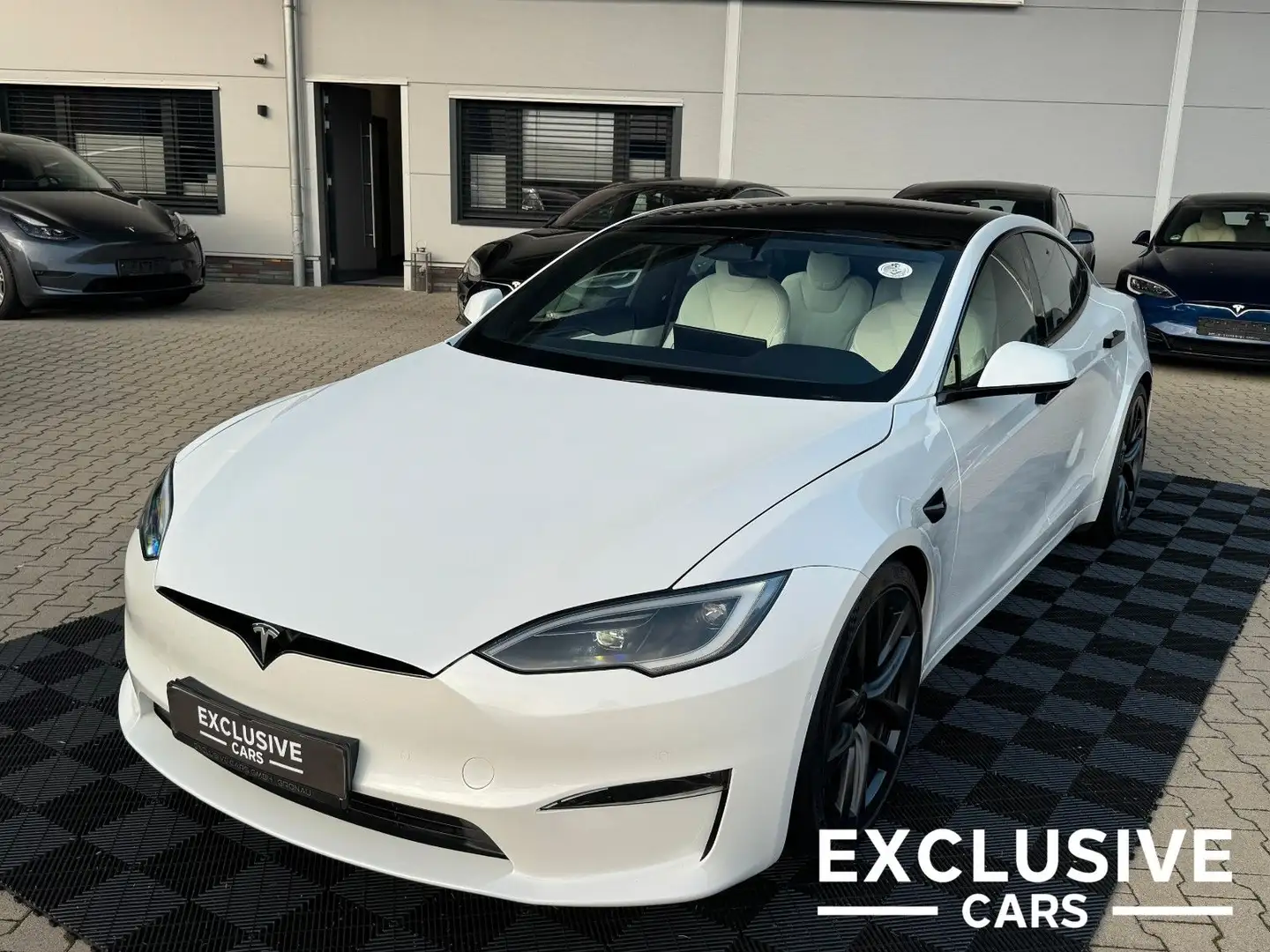 Tesla Model S MODEL S PLAID | FULL SELF DRIVE | WHITE SEATS Blanc - 1