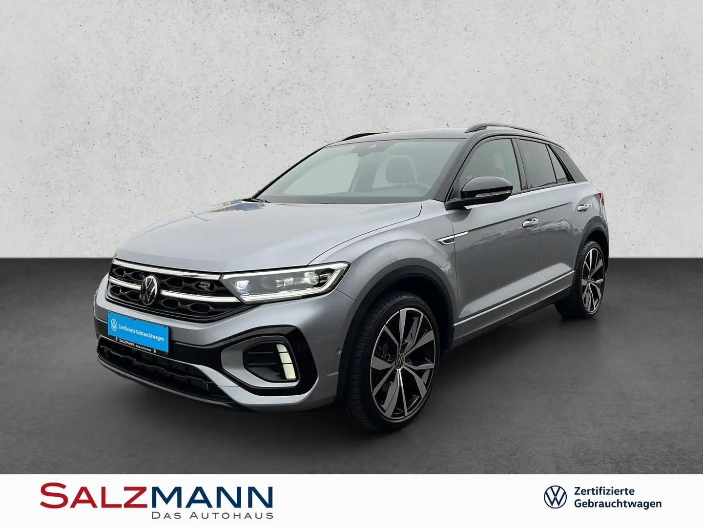 Volkswagen T-Roc 2.0 TSI DSG R-Line 4M Navi, AHK, Matrix-LE Silber - 1