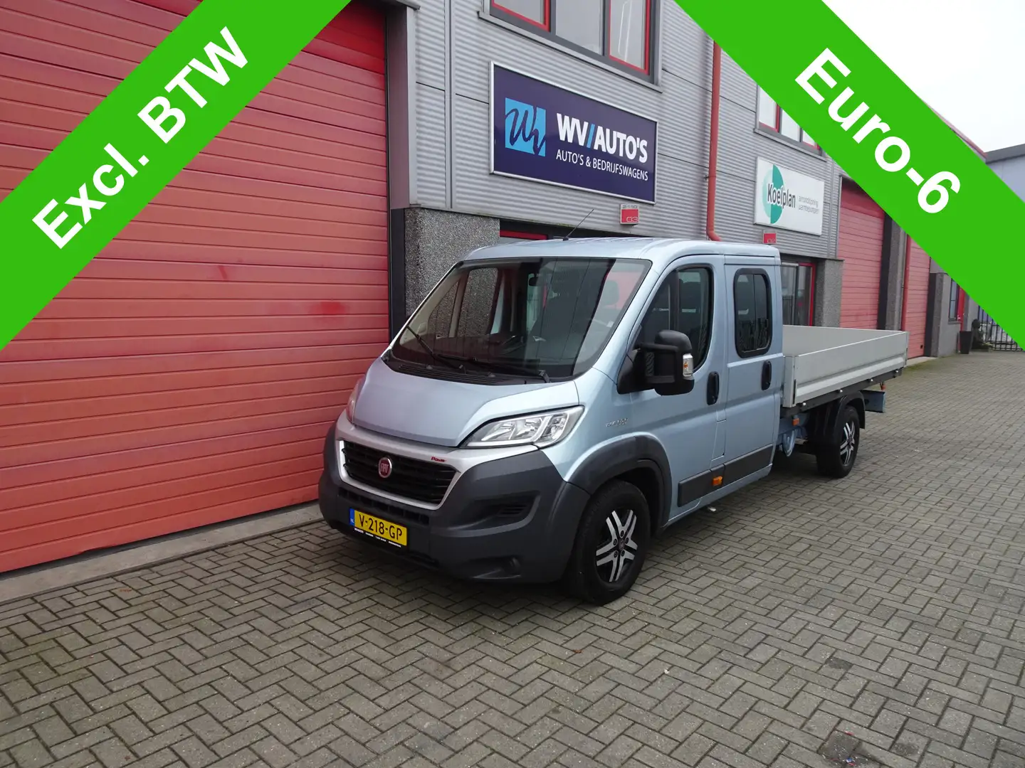 Fiat Ducato 35H 2.3 MultiJet L4H1 DC 6 zitter maxi clima lmv 1 Blauw - 1