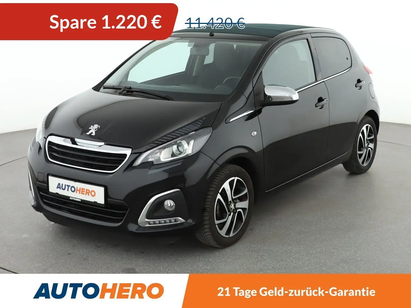 Peugeot 108 1.0 VTi TOP Collection *LIM*ALU* Schwarz - 1