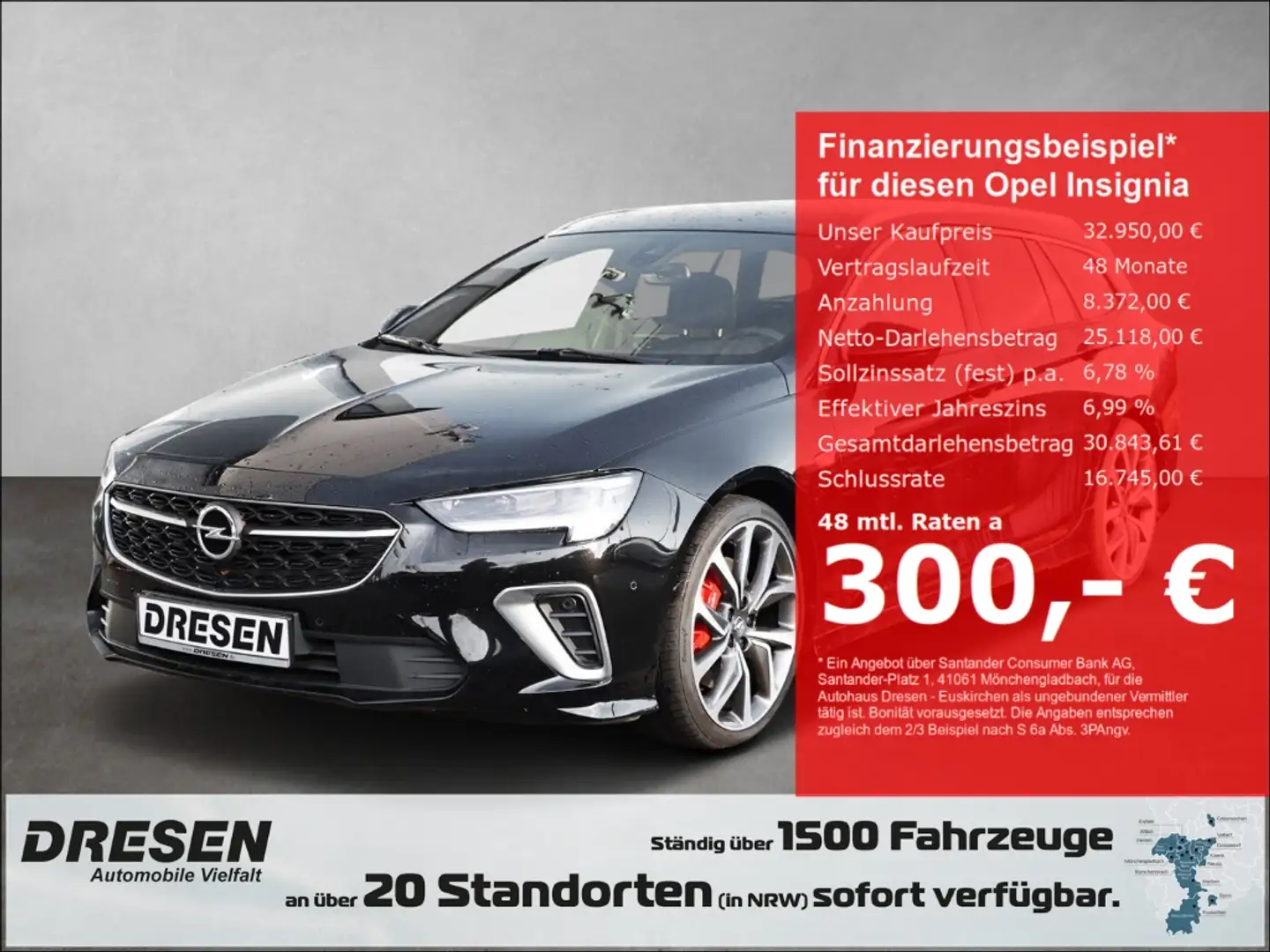 Opel Insignia B GSi 2.0 4x4 EU6d Sports Tourer/Park & Go/Sound-P Black - 1