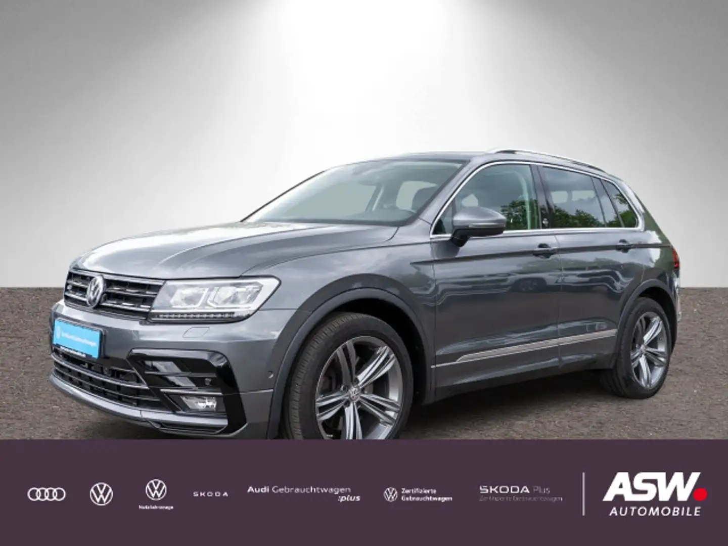 Volkswagen Tiguan R-Line Sound 2.0 TSI 4M DSG LED PANO AHK Gris - 1