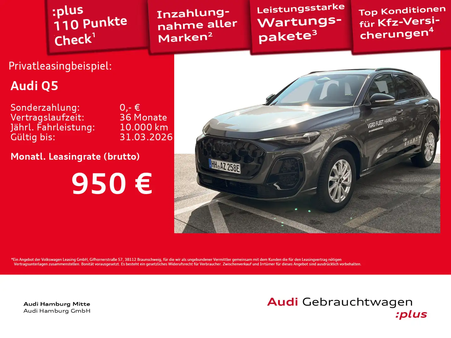 Audi Q5 e-hybrid quattro S tronic 270 kW Pano AHK Grau - 1