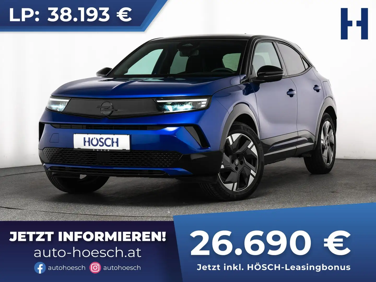 Opel Mokka-E Ultimate 54 kWh FACELIFT 3-PHASIG SCHNÄPPCHEN Blau - 1