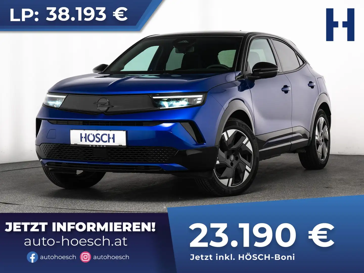 Opel Mokka-E Ultimate 54 kWh FACELIFT 3-PHASIG SCHNÄPPCHEN Blau - 1