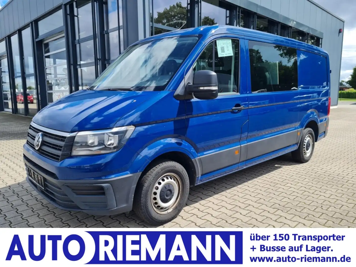 Volkswagen Crafter 35 Kasten Plus Doka mixto NAVI AHK 6 Sitze Blau - 1
