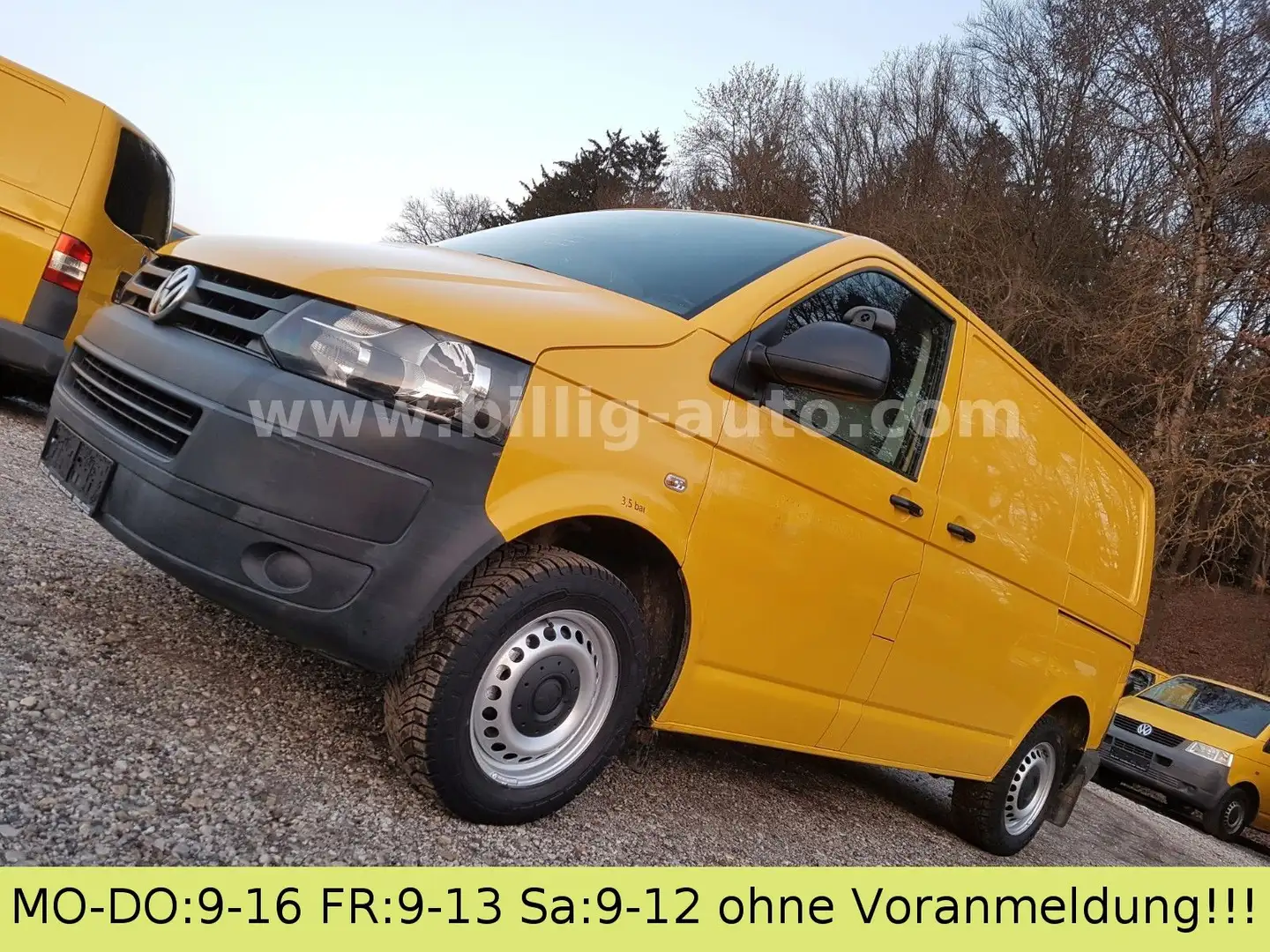 Volkswagen T5 Transporter 2.0TDI EU5*2xSchiebetüre*1.Hand* Żółty - 1
