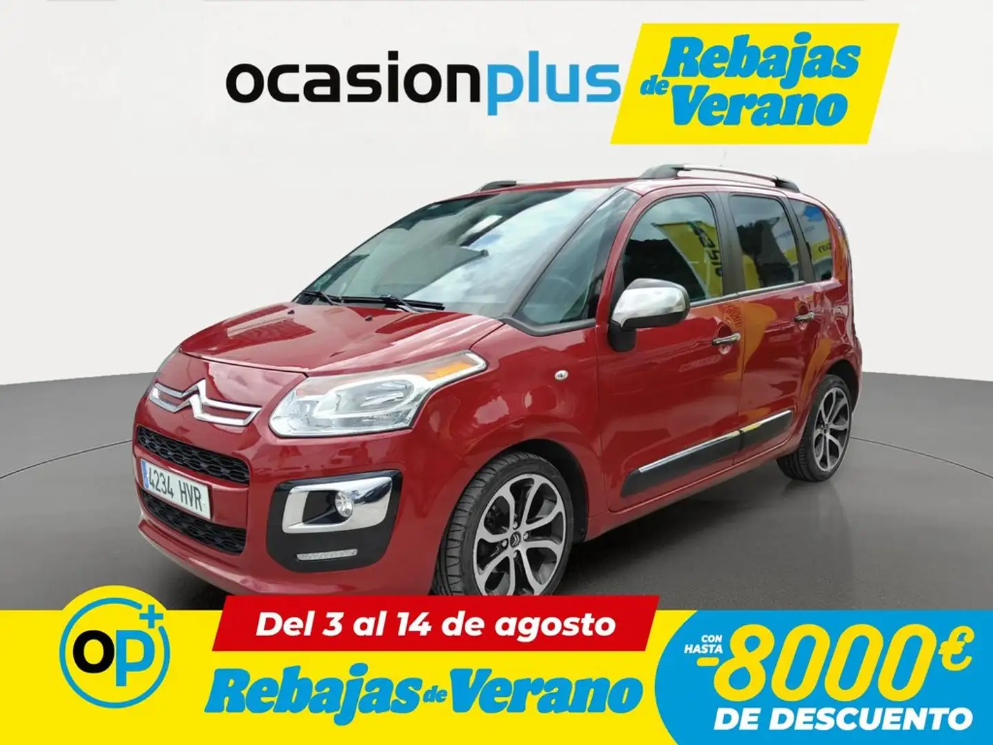 Citroen C3 Picasso 1.6HDi Collection 90 Rojo - 1