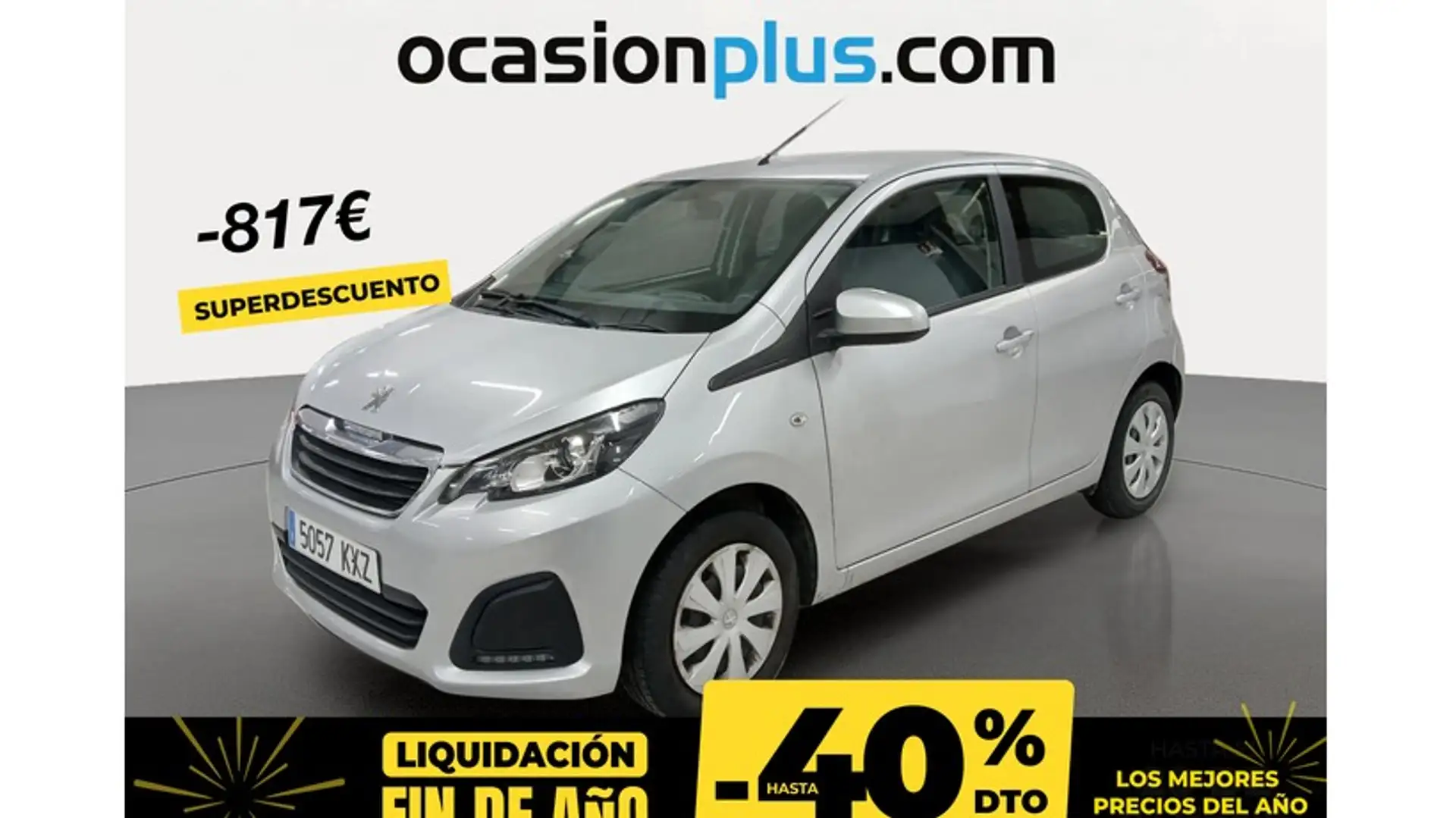 Peugeot 108 1.0 VTi S&S Active 72 Silber - 1