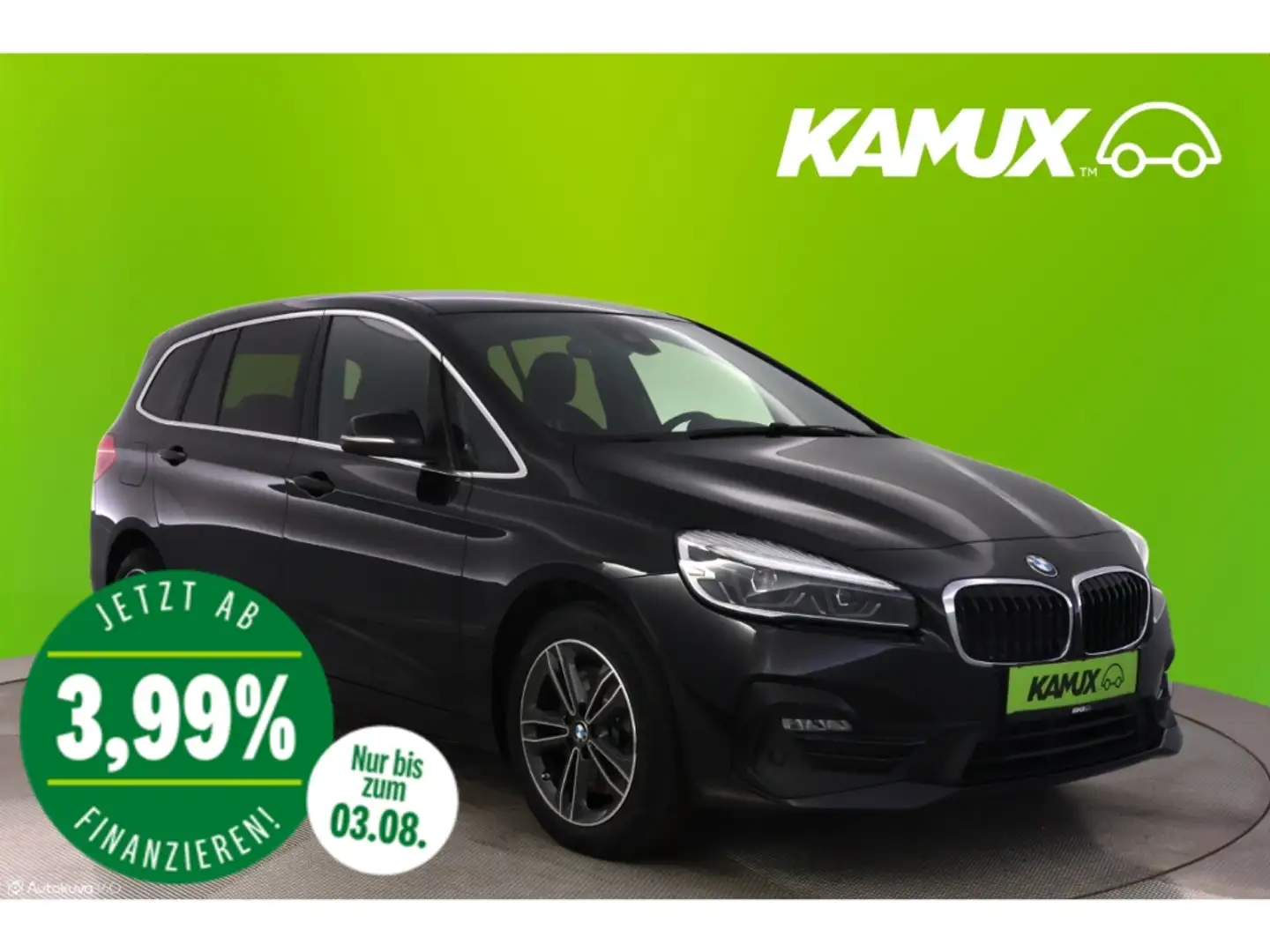 BMW 218 Gran Tourer d Steptronic Sport Line+LED+NAVI Negro - 1