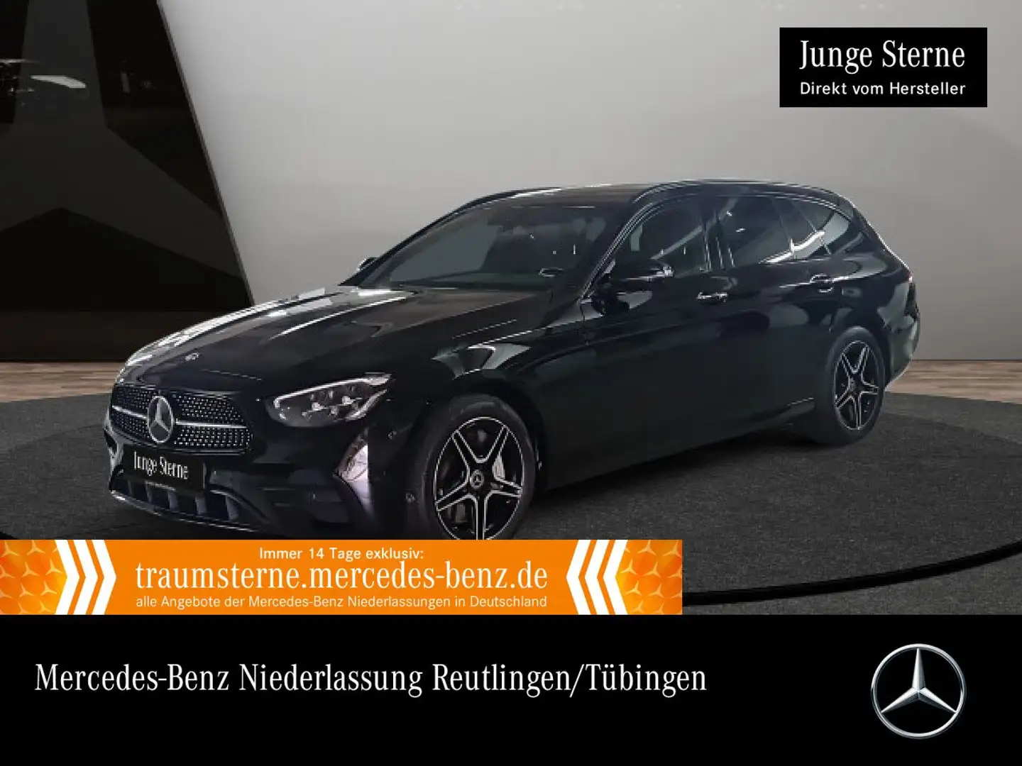 Mercedes-Benz E 300 e T AMG+NIGHT+PANO+360+LED+BURMESTER+TOTW+9G Noir - 1