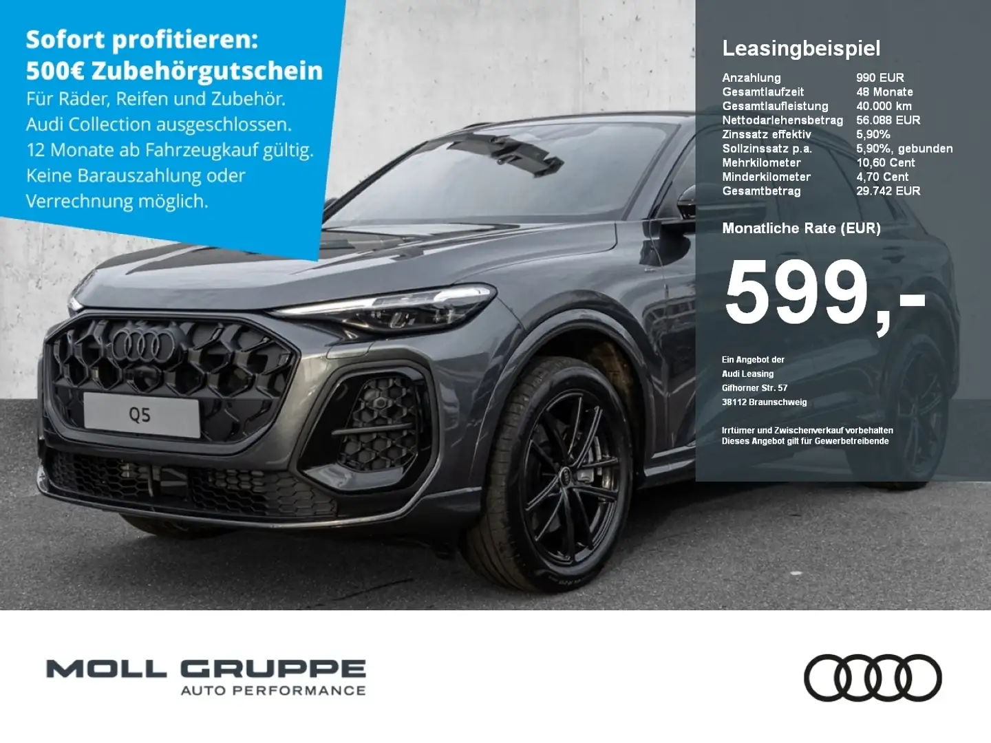 Audi Q5 SUV e-hybrid quattro 220 kW S tronic Gris - 1