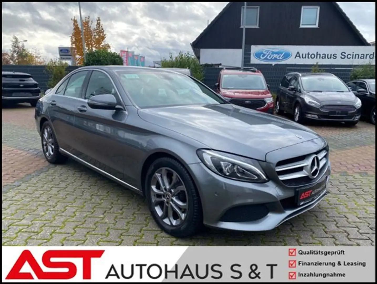 Mercedes-Benz C 180 CGI Avantgarde 9G Aut.*LED*Teilleder*Navi Gri - 2