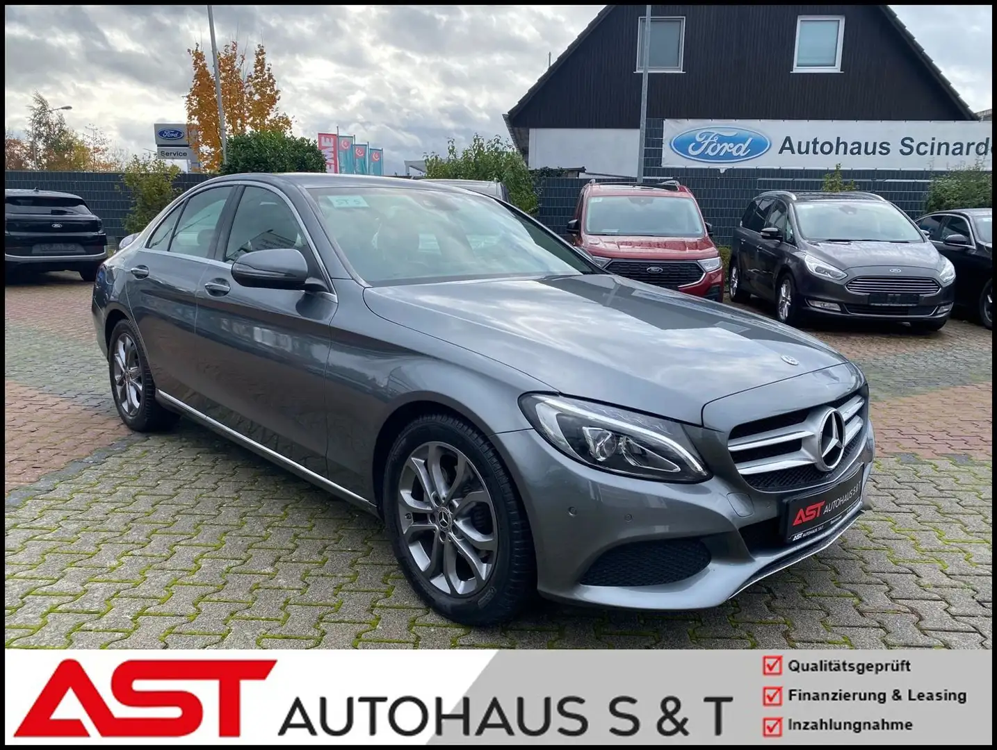 Mercedes-Benz C 180 C180 CGI Avantgarde 9G-Tronic*LED*Teilleder*Navi siva - 2