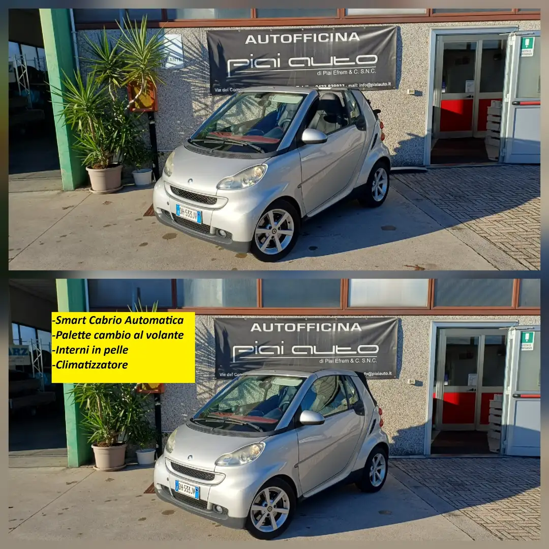 smart forTwo Cabrio 1.0 Passion 84cv Automatica +Brabus Grigio - 1