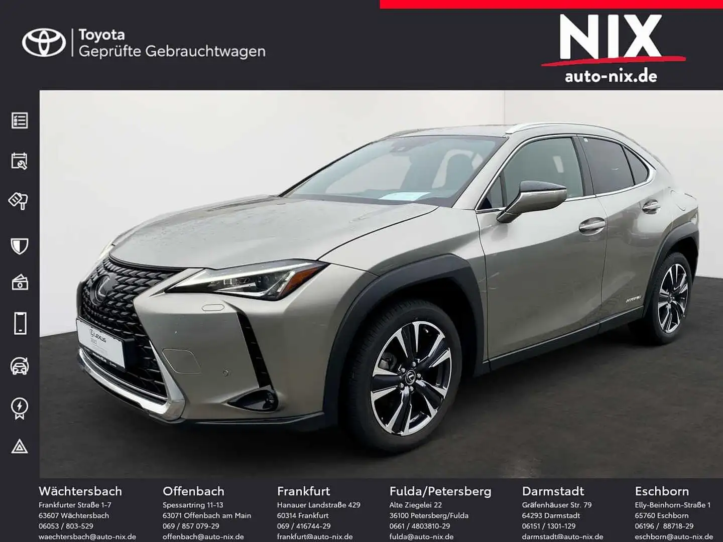 Lexus UX 250h 2.0 Hybrid Style Edition LED SHZ Silber - 1